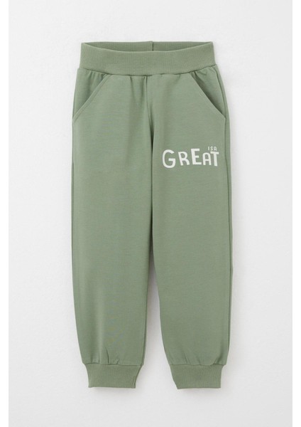 Erkek Çocuk Eşofman Takım Harika Dinozor Baskılı 1.5-5 Yaş, Ekru modelleri