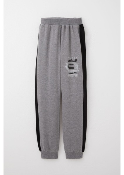 Erkek Çocuk Eşofman Takım Kapüşonlu Başarı Temalı Yazı Baskılı 6-12 Yaş, Koyu Gri Melanj modelleri