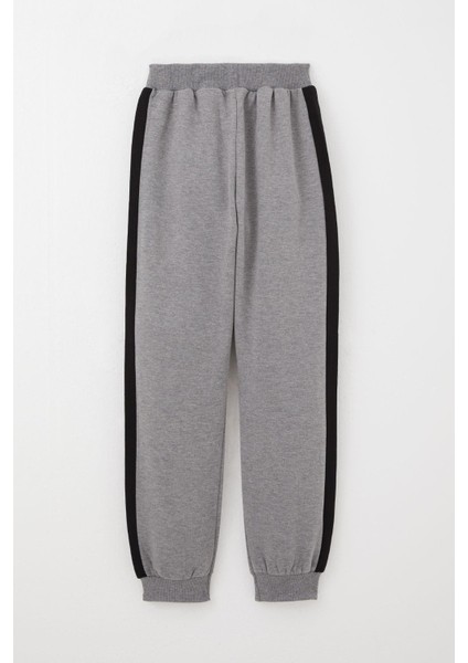 Erkek Çocuk Eşofman Takım Kapüşonlu Başarı Temalı Yazı Baskılı 6-12 Yaş, Koyu Gri Melanj indirimleri