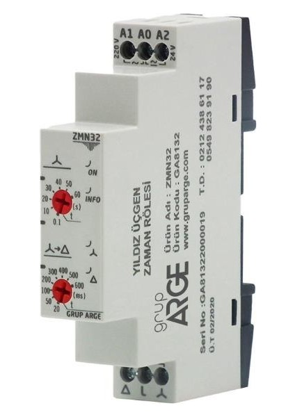 Grup Arge Yıldız Üçgen Zaman Rölesi GA8132