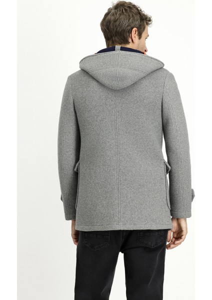 Yünlü Kapüşonlu Italyan Kaban indirimleri