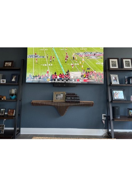 Modern Ahşap Tv Ünitesi, Dekoratif Duvarrafı,özel Tasarım 150 cm
