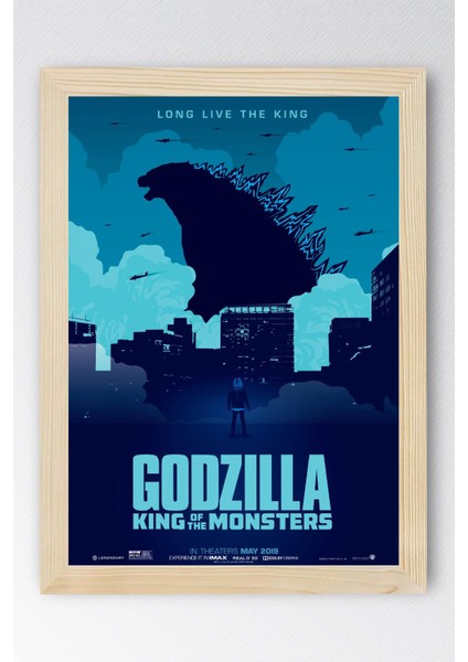 Godzilla Çerçeveli Tablo - Film Posteri Tablo