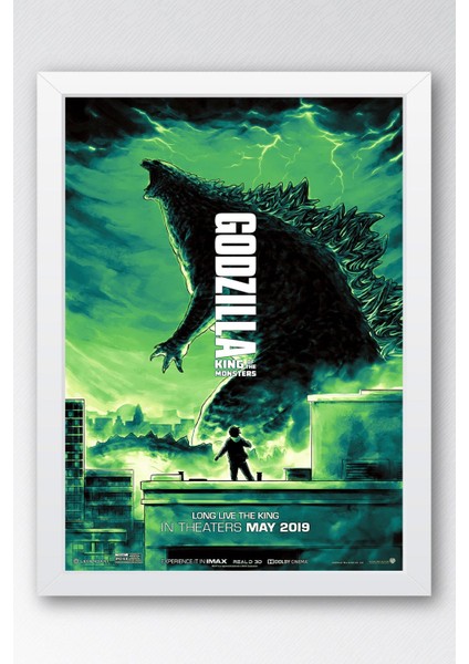 Godzilla King Of The Monsters Çerçeveli Tablo - Film Posteri Tablo