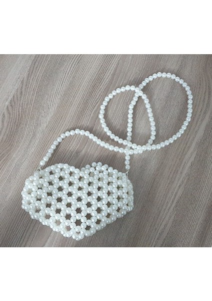 Askılı Kalp Şeklinde Inci Çanta fiyatları