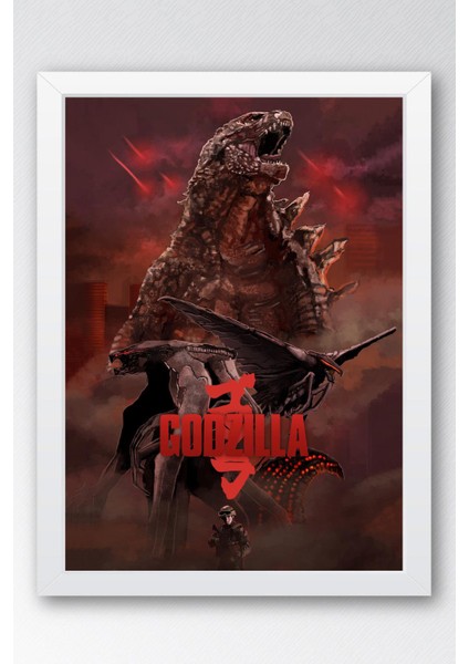 Godzilla Çerçeveli Tablo - Film Posteri Tablo
