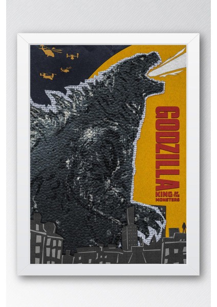 Godzilla Çerçeveli Tablo - Film Posteri Tablo