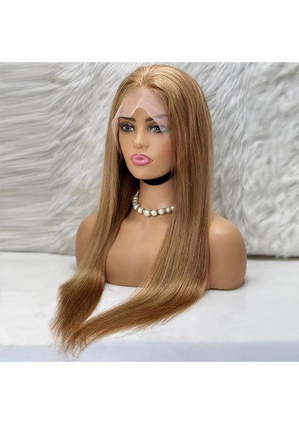 Düz Front Lace Gerçek Tül Peruk - Balköpüğü - 70-75CM