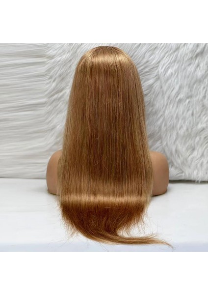 Düz Front Lace Gerçek Tül Peruk - Balköpüğü - 70-75CM