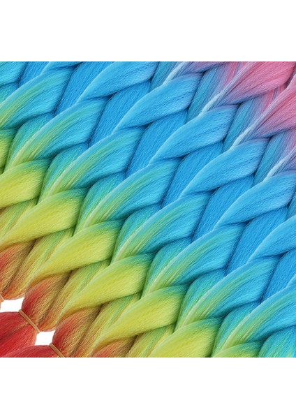Afrika Örgülük Ombreli Sentetik Saç 100 Gr. - Pembe / Açık Mavi / Sarı / Kırmızı fiyatları