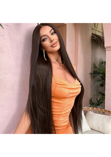 Kumral Ekstra Uzun Boy Tül Peruk fiyatları