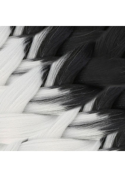 Afrika Örgüsü ve Rasta Için Sentetik Ombreli Saç - Siyah / Açık Gri fiyatları