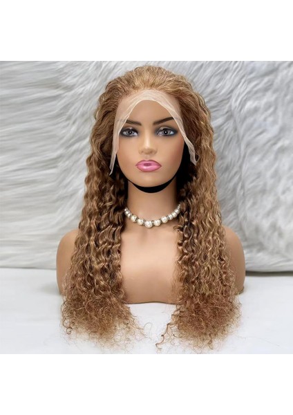 Afro Dalga Front Lace Gerçek Tül Peruk - Balköpüğü - 70-75CM