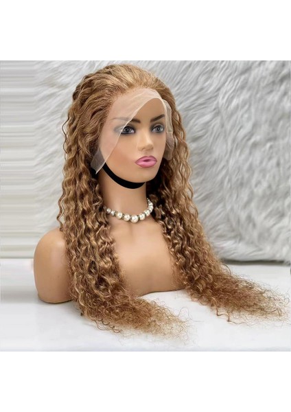 Afro Dalga Front Lace Gerçek Tül Peruk - Balköpüğü - 70-75CM