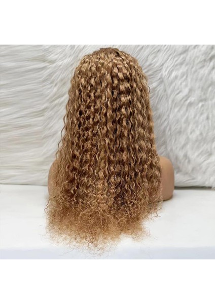 Afro Dalga Front Lace Gerçek Tül Peruk - Balköpüğü - 70-75CM