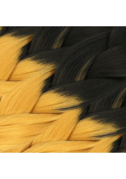 Afrika Örgülük Sentetik Ombreli Saç 100 Gr. - Siyah / Gold Sarı fiyatları
