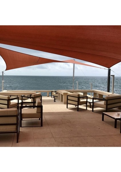 Gölgelik Çardak Filesi – 180GR 95LIK File– Kiremit Renk – Şeritli Halkalı - 1 Metre x 13 Metre
