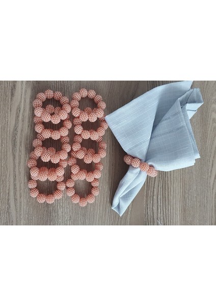 Böğürtlen İnci Peçete Yüzüğü 10 Adet fırsatları