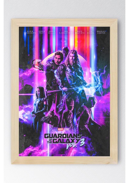 Guardians Of The Galaxy Çerçeveli Tablo - Galaksinin Koruyucuları Film Posteri Tablo