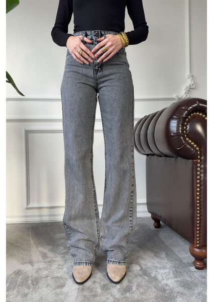 Orijinal Boru Paça Pantolon- Antrasit