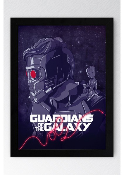 Guardians Of The Galaxy Çerçeveli Tablo - Galaksinin Koruyucuları Film Posteri Tablo