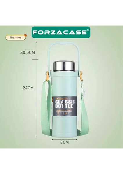 Paslanmaz Çelik 800 ml 10 Saat Sıcak Soğuk Tutan Çay Kahve Su Termosu - FC940