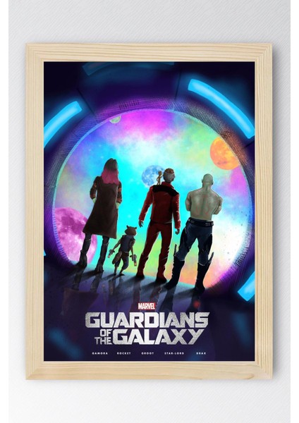 Guardians Of The Galaxy Çerçeveli Tablo - Galaksinin Koruyucuları Film Posteri Tablo