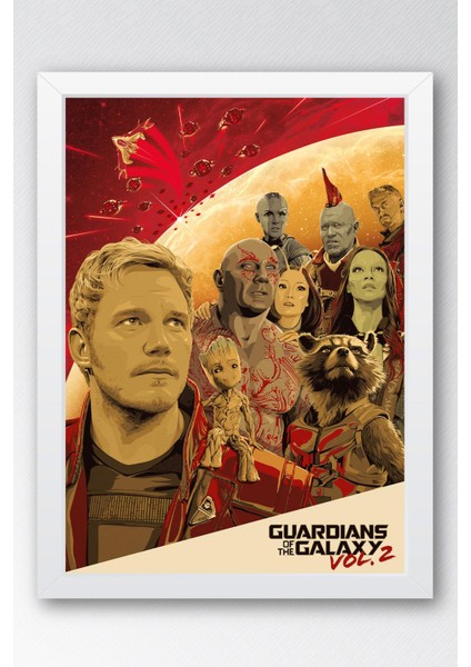 Guardians Of The Galaxy Çerçeveli Tablo - Galaksinin Koruyucuları Film Posteri Tablo