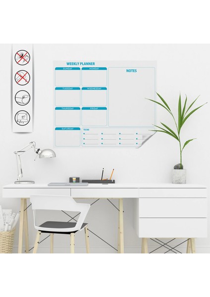 Statik Kağıt Weekly Planner 60 cm X72 cm 11