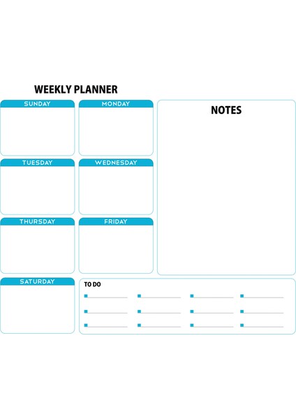 Statik Kağıt Weekly Planner 60 cm X72 cm 11