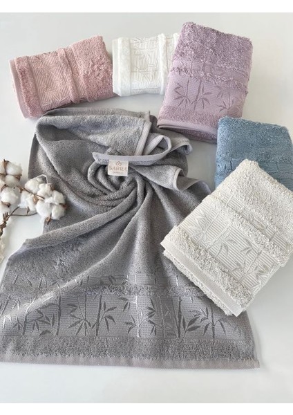 6lı Bambu 50X90 Havlu Seti