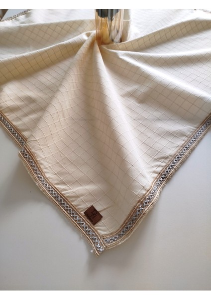 %100 Pamuk Buldan Monica Keten Kumaş Jüt Aksesuarlı Bohem Masa Örtüsü fiyatları