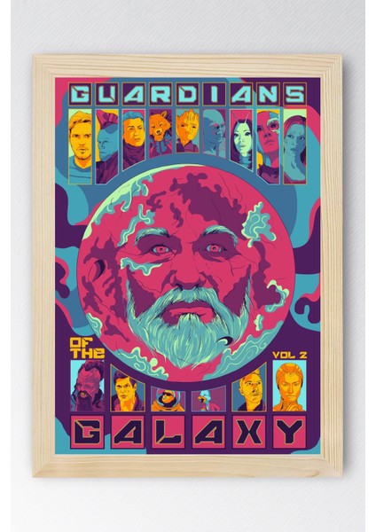 Guardians Of The Galaxy Çerçeveli Tablo - Galaksinin Koruyucuları Film Posteri Tablo