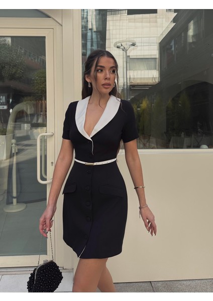 Pamela Atlas Mini Kemerli Elbise