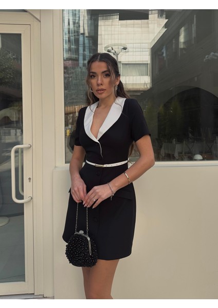 Pamela Atlas Mini Kemerli Elbise