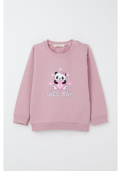 Kız Bebek Eşofman Takımı Mutlu Pandacık Temalı Gülkurusu 9 Ay-3 Yaş fiyatları