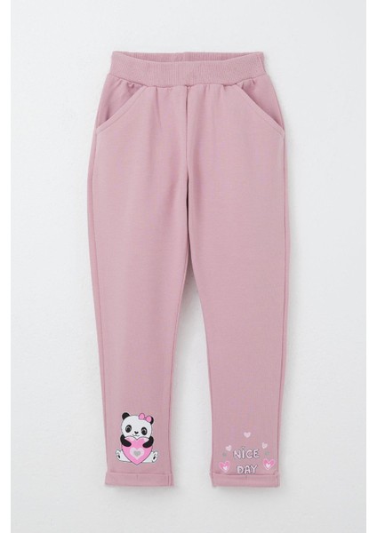 Kız Bebek Eşofman Takımı Mutlu Pandacık Temalı Gülkurusu 9 Ay-3 Yaş modelleri