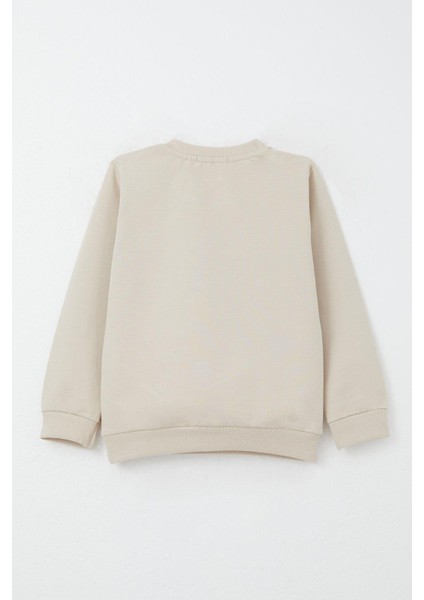 Kız Bebek Eşofman Takımı Mutlu Pandacık Desenli 9 Ay-3 Yaş Bej Renkli fırsatları