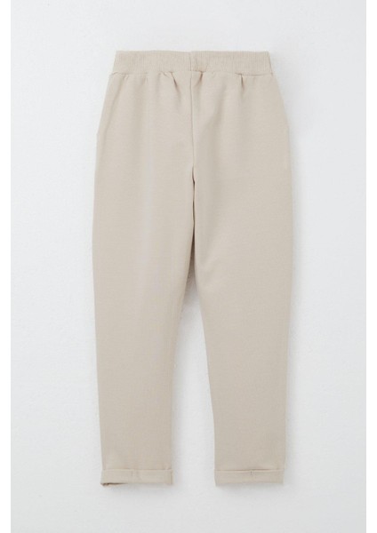 Kız Bebek Eşofman Takımı Mutlu Pandacık Desenli 9 Ay-3 Yaş Bej Renkli indirimleri