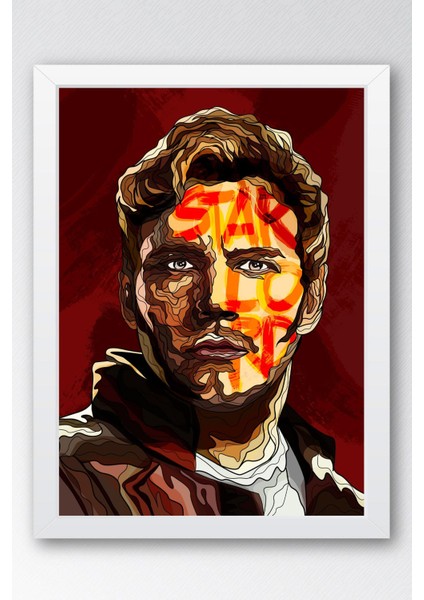 Guardians Of The Galaxy Star Lord Çerçeveli Tablo - Galaksinin Koruyucuları Film Posteri Tablo