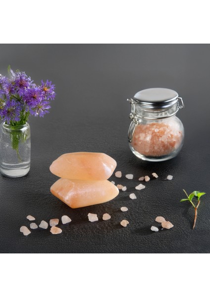 Himalaya Tuz Sabunu 300-350 gr x 2 Adet Zengin Mineralli Doğal Saf Pembe Himalaya Kaya Tuzu Sabunu fırsatları