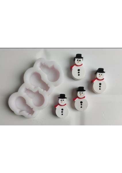 Ipek Hobi 4 Lü Kardan Adamlar Silikon Kalıp