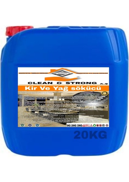 Kir ve Yağ Çözücü 20KG