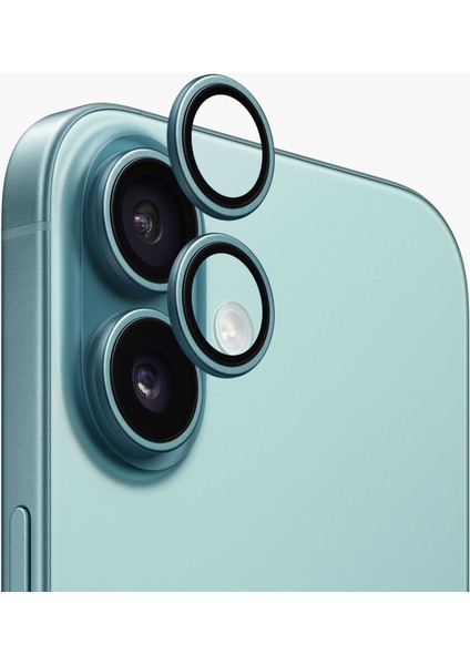 Anank Iphone 16 2x Anti Reflektif Titanyum Kaplama Lens Koruyucu Yeşil
