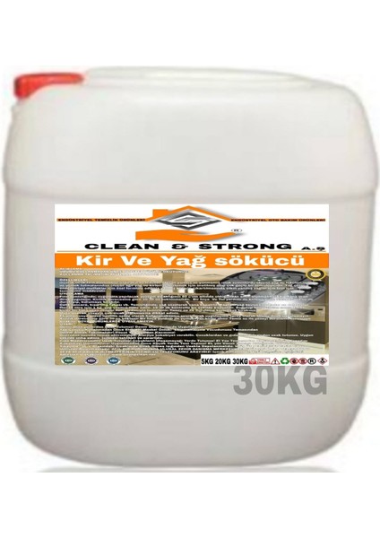 Kir ve Yağ Çözücü 30 kg