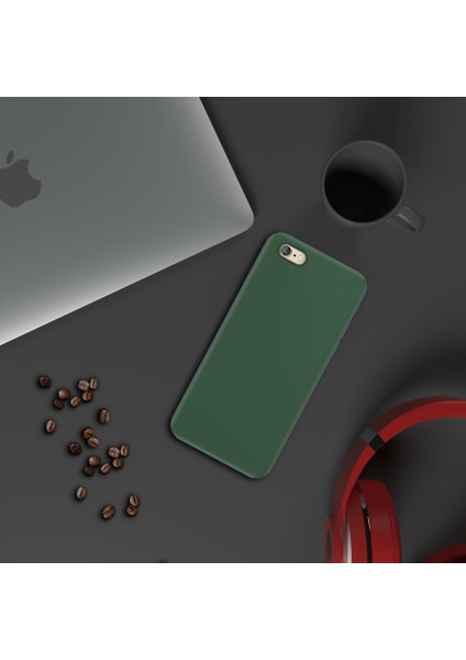 Apple iPhone 6 Ince Mat Silikon Kılıf Haki modelleri