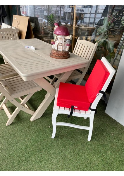 Arkalıklı Sandalye Yükseltici Minder Sırtlı Mama Sandalyesi Minderi 34X34X10CM fiyatları