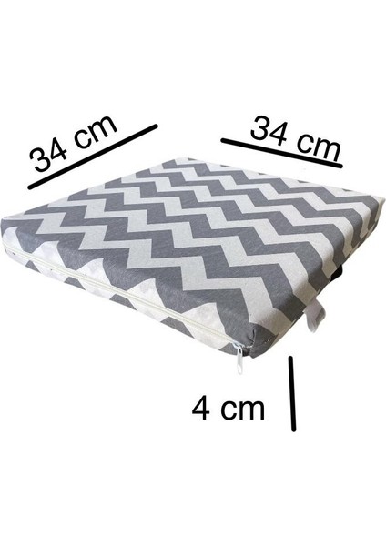 Arkalıklı Sandalye Yükseltici Minder Sırtlı Mama Sandalyesi Minderi 34X34X10CM modelleri