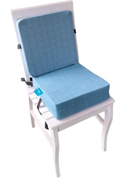 Arkalıklı Sandalye Yükseltici Minder Sırtlı Mama Sandalyesi Minderi 34X34X10CM fiyatları