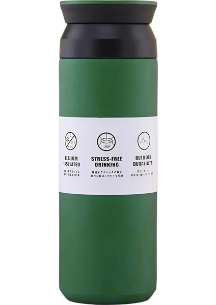 Yeni Japon Tarzı Paslanmaz Çelik 500 ml Sıcak Soğuk Tutan Çay Kahve Su El Termosu - FC942